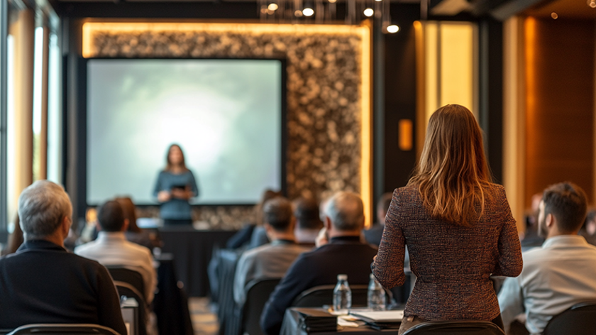 Workshop med deltagare och moderator